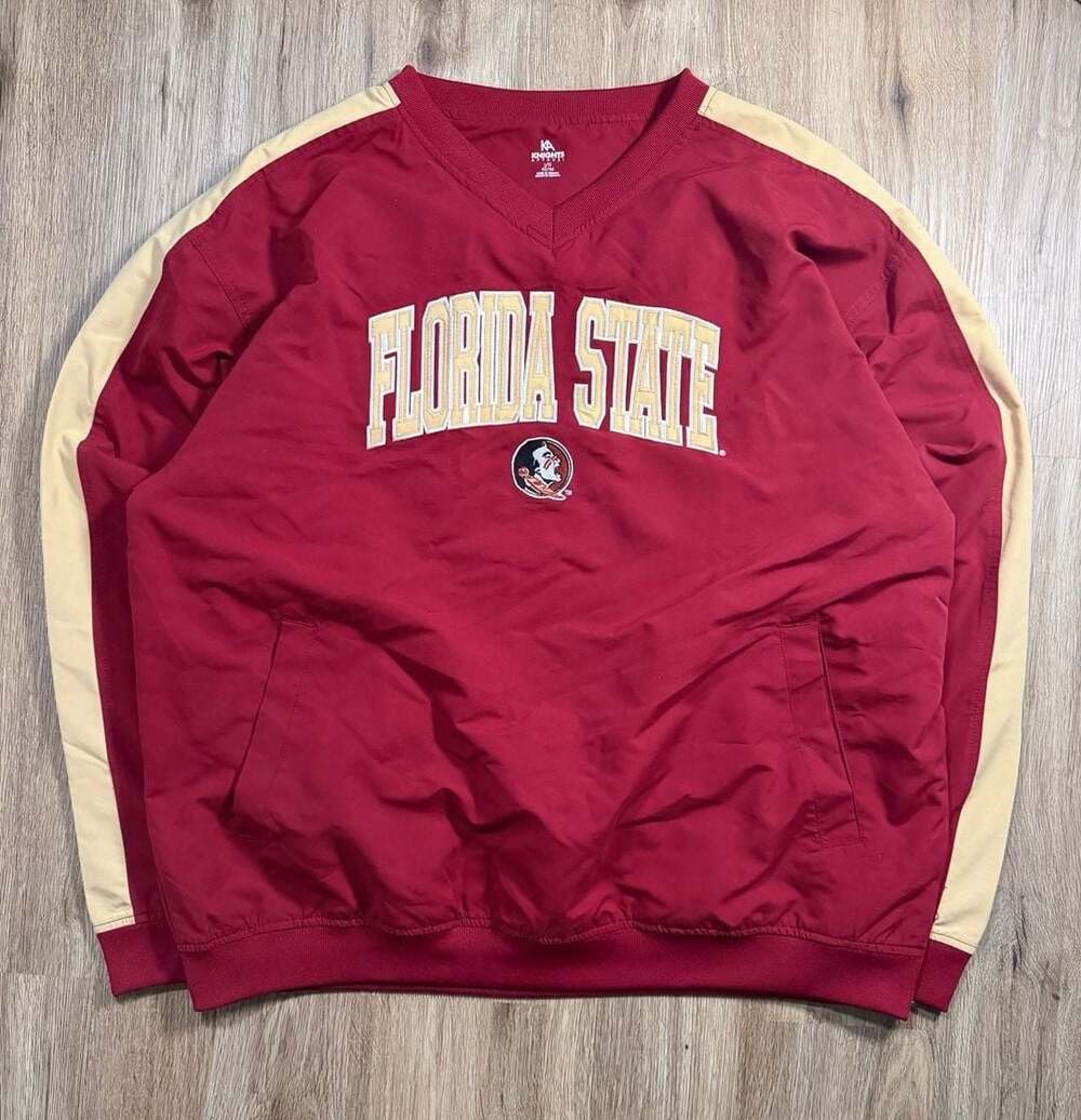 Florida Seminoles V-Neck Windbreaker L